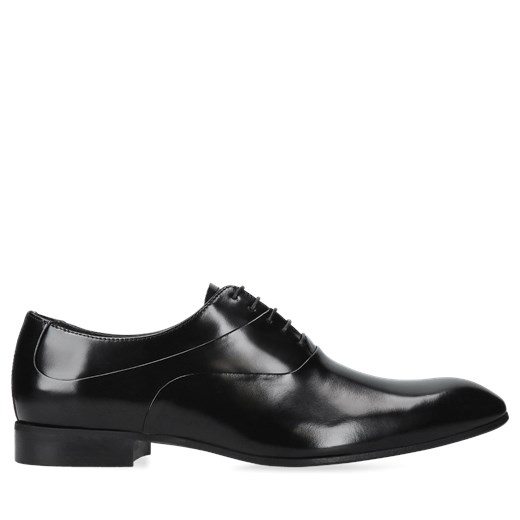 Czarne półbuty Kevin, Conhpol - polska produkcja, Oxfordy, CE4602-01, Konopka Shoes ze sklepu Konopka Shoes w kategorii Buty eleganckie męskie - zdjęcie 166681506