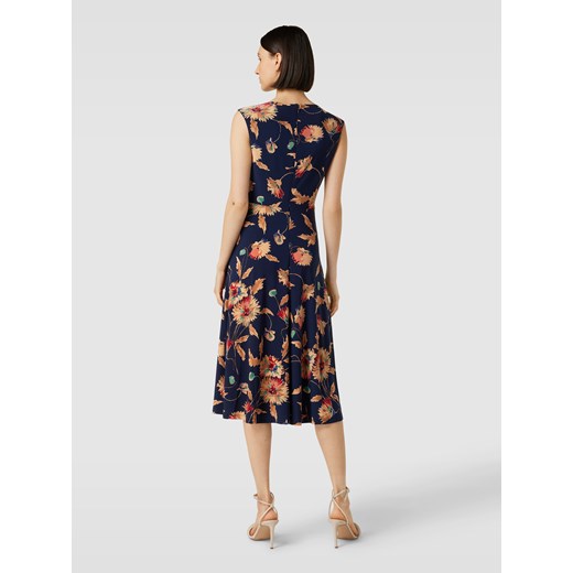 Sukienka midi z kwiatowym wzorem model ‘TESSANNE’ 42 Peek&Cloppenburg 