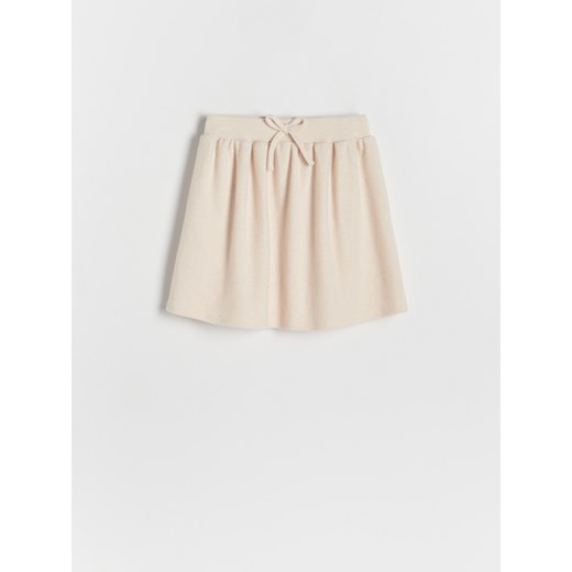 Reserved - Dzianinowa spódnica - beżowy ze sklepu Reserved w kategorii Spódnice dziewczęce - zdjęcie 166688626