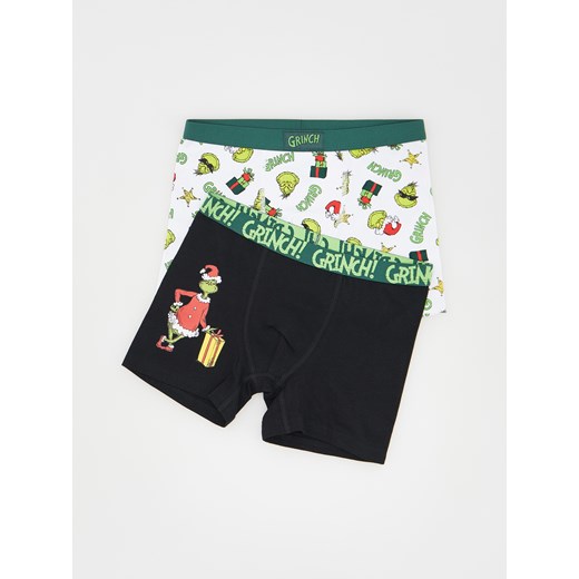 Reserved - Świąteczne bokserki Grinch 2 pack - biały Reserved 158/164 (12-13 lat) Reserved