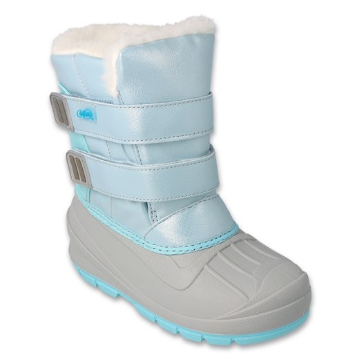 Befado obuwie dziecięce śniegowiec 160Y020 niebieskie ze sklepu ButyModne.pl w kategorii Buty zimowe dziecięce - zdjęcie 166693937