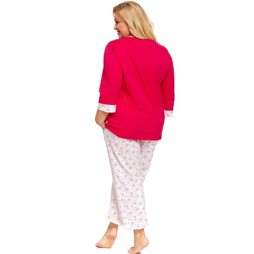 Doctor Nap bawełniana piżama plus size PB.5279, Kolor różowy-wzór, Rozmiar L, Doctor Nap ze sklepu Primodo w kategorii Piżamy damskie - zdjęcie 166695389