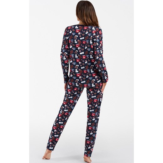 Piżama damska świąteczna Cookies, Kolor granatowy-wzór, Rozmiar 2XL, Italian Fashion ze sklepu Primodo w kategorii Piżamy damskie - zdjęcie 166696465