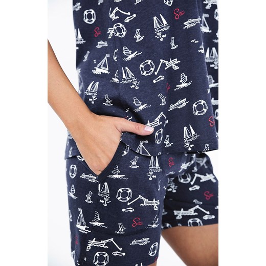 Piżama damska na wąskie ramiączka i krótkie nogawki Marina, Kolor Italian Fashion 2XL Primodo