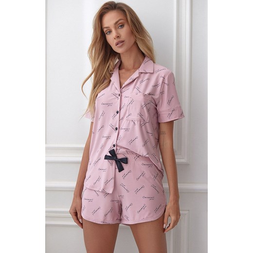 Elegancka piżama dwuczęściowa Veronica, Kolor różowy, Rozmiar L, Momenti per me ze sklepu Primodo w kategorii Piżamy damskie - zdjęcie 166697867