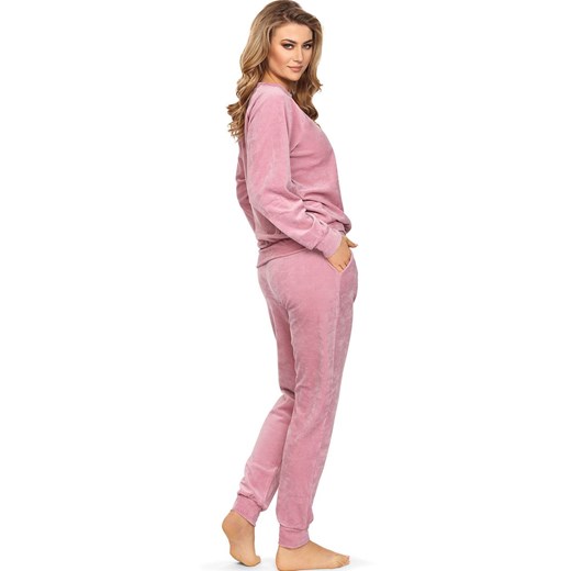 Bawełniany dres Dayana w kolorze pudrowego różu, Kolor róż pudrowy, Rozmiar 3XL, Wies-MANN ze sklepu Primodo w kategorii Piżamy damskie - zdjęcie 166698339