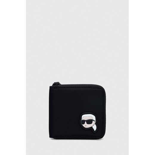 Karl Lagerfeld portfel kolor czarny ze sklepu ANSWEAR.com w kategorii Portfele damskie - zdjęcie 166760855