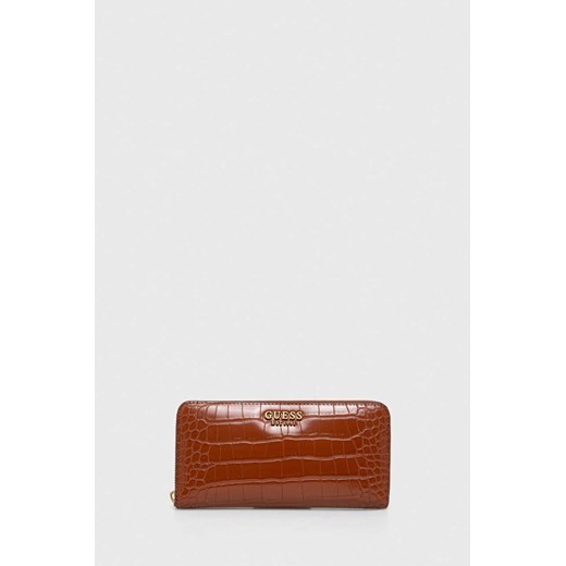 Guess portfel LAUREL damski kolor brązowy SWCX85 00460 ze sklepu ANSWEAR.com w kategorii Portfele damskie - zdjęcie 166764087