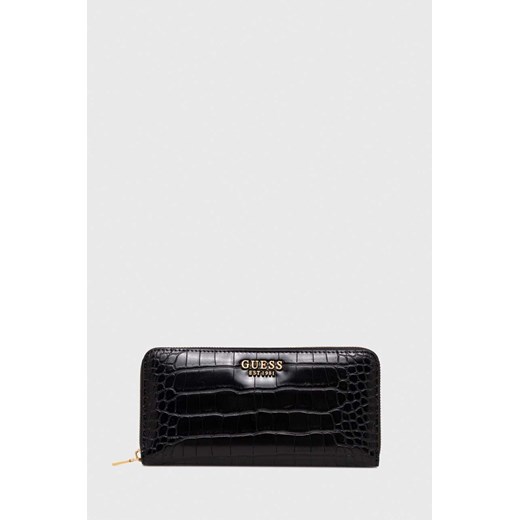 Guess portfel LAUREL damski kolor czarny SWCX85 00460 ze sklepu ANSWEAR.com w kategorii Portfele damskie - zdjęcie 166764097