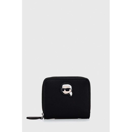 Karl Lagerfeld portfel damski kolor czarny ze sklepu ANSWEAR.com w kategorii Portfele damskie - zdjęcie 166766409