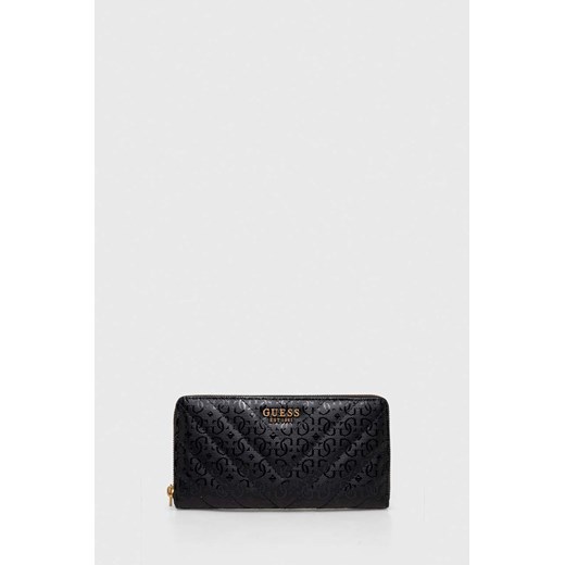 Guess portfel JANIA damski kolor czarny SWGA91 99630 ze sklepu ANSWEAR.com w kategorii Portfele damskie - zdjęcie 166767626