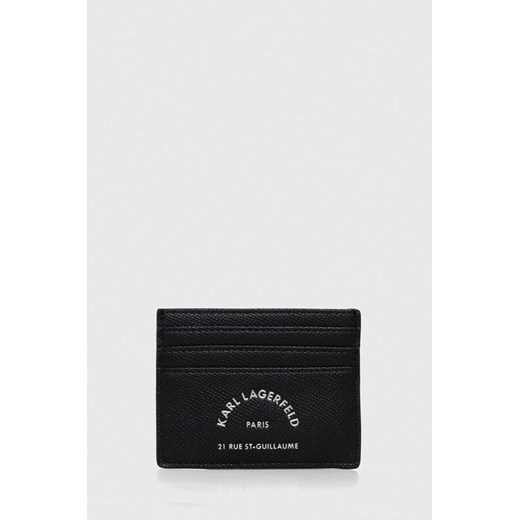 Karl Lagerfeld etui na karty kolor czarny ze sklepu ANSWEAR.com w kategorii Portfele damskie - zdjęcie 166767887