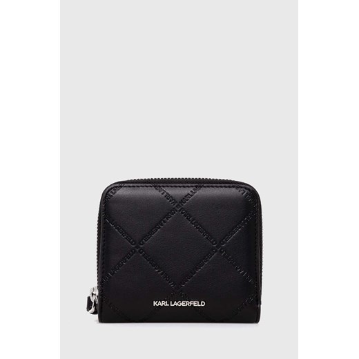 Karl Lagerfeld portfel damski kolor czarny ze sklepu ANSWEAR.com w kategorii Portfele damskie - zdjęcie 166767905