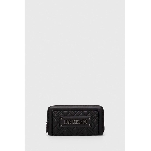 Love Moschino portfel damski kolor czarny ze sklepu ANSWEAR.com w kategorii Portfele damskie - zdjęcie 166767956