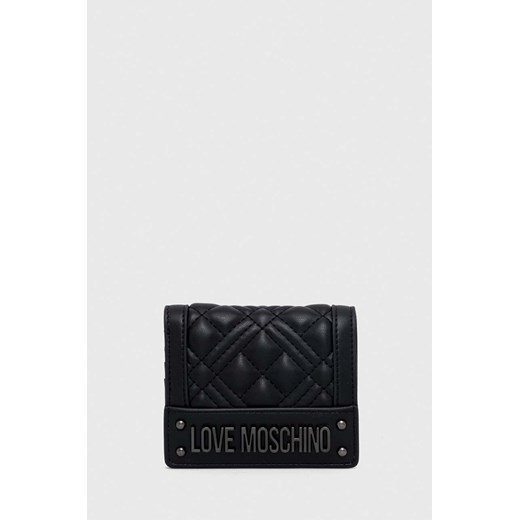 Love Moschino portfel damski kolor czarny ze sklepu ANSWEAR.com w kategorii Portfele damskie - zdjęcie 166767978