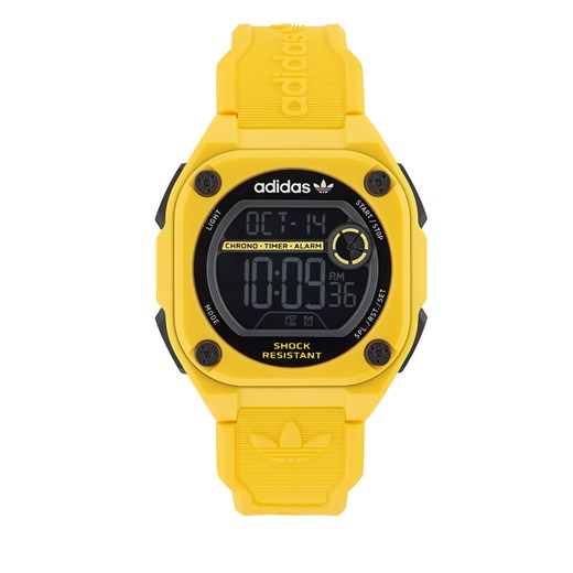 Zegarek adidas Originals City Tech Two Watch AOST23060 Żółty ze sklepu eobuwie.pl w kategorii Zegarki - zdjęcie 166769745