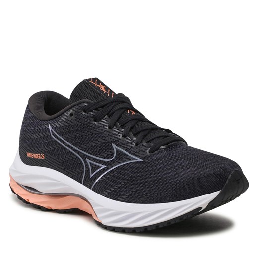 Buty do biegania Mizuno Wave Rider 26 J1GD220322 Czarny ze sklepu eobuwie.pl w kategorii Buty sportowe damskie - zdjęcie 166769867