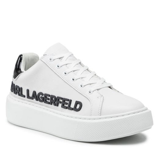 Sneakersy KARL LAGERFELD KL62210 White Lthr w/Black Karl Lagerfeld 36 eobuwie.pl