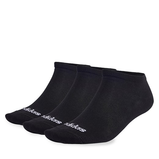 Skarpety stopki unisex adidas Thin Linear Low-Cut Socks 3 Pairs IC1299 black/white ze sklepu eobuwie.pl w kategorii Skarpetki męskie - zdjęcie 166770028