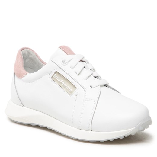 Sneakersy Solo Femme D0102-01-N01/N04-03-00 Biały/Pudrowy Róż 28 eobuwie.pl