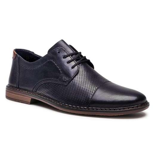 Półbuty Rieker 13427-00 Schwarz Rieker 45 eobuwie.pl