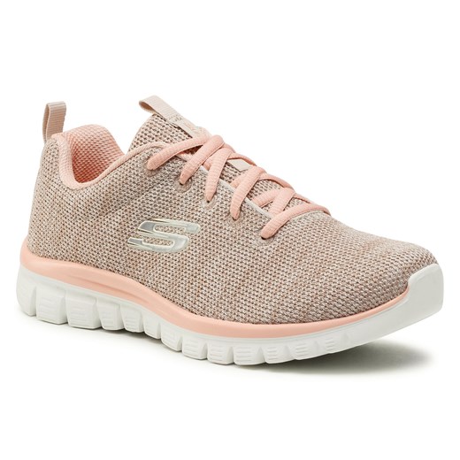 Buty Skechers Twisted Fortune 12614/NTCL Natural/Coral Skechers 40 eobuwie.pl