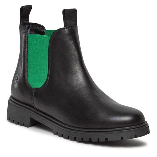 Sztyblety Tamaris 1-25070-41 Blk Lea./Green 072 Tamaris 37 wyprzedaż eobuwie.pl