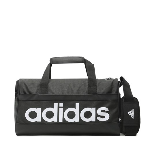 Torba adidas Essentials Linear Duffel Bag Extra Small HT4744 Czarny ze sklepu eobuwie.pl w kategorii Torby sportowe - zdjęcie 166773997