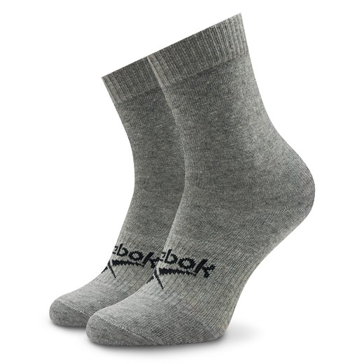 Skarpety wysokie unisex Reebok Active Foundation Quarter Socks GI0076 medium grey heather ze sklepu eobuwie.pl w kategorii Skarpetki damskie - zdjęcie 166774396