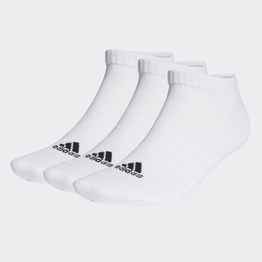 Skarpety stopki unisex adidas Cushioned Low-Cut Socks 3 Pairs HT3434 white/black ze sklepu eobuwie.pl w kategorii Skarpetki damskie - zdjęcie 166776208