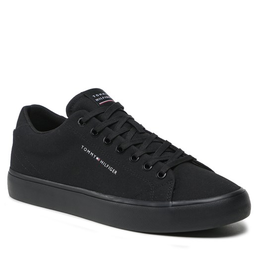Tenisówki Tommy Hilfiger Hi Vulc Core Low Canvas FM0FM04686 Black BDS Tommy Hilfiger 44 wyprzedaż eobuwie.pl