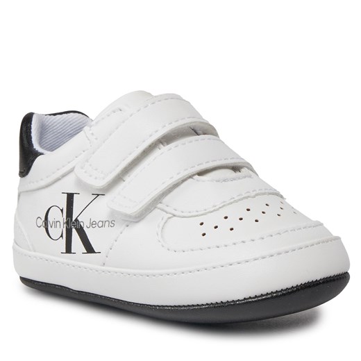 Sneakersy Calvin Klein Jeans V0B4-80715-1433X White/Black X002 19 eobuwie.pl