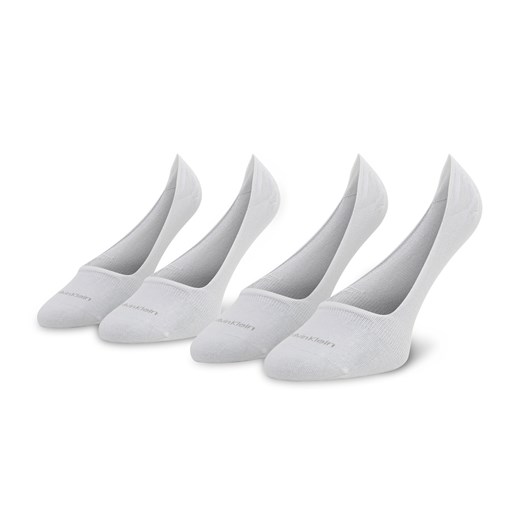 Zestaw 2 par stopek męskich Calvin Klein 701218708 White 002 ze sklepu eobuwie.pl w kategorii Skarpetki damskie - zdjęcie 166777377