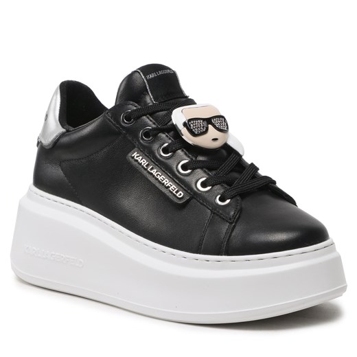 Sneakersy KARL LAGERFELD KL63576K Black Lthr Karl Lagerfeld 40 eobuwie.pl