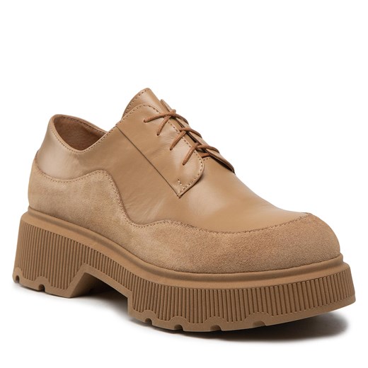 Półbuty R.Polański 1557 Camel Lico/Camel Zamsz 40 eobuwie.pl