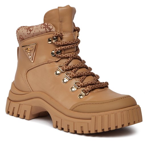 Botki Guess Lofira FL8LOF ELE12 BEIGE Guess 38 promocyjna cena eobuwie.pl