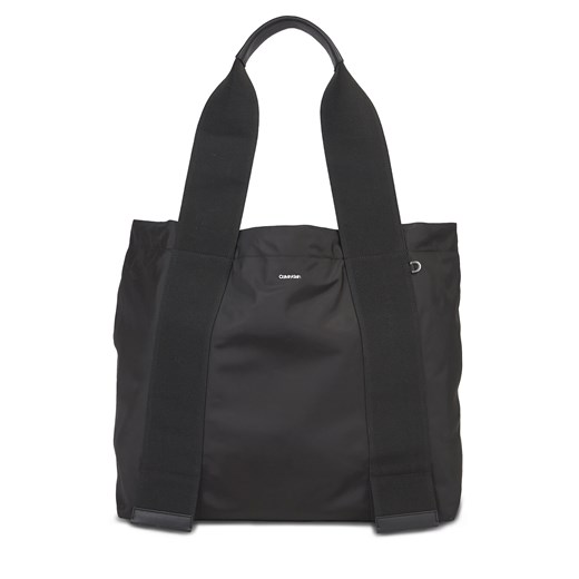 Torebka Calvin Klein Wide Strap Nylon Shopper Lg K60K611044 Ck Black BAX ze sklepu eobuwie.pl w kategorii Torby Shopper bag - zdjęcie 166781757