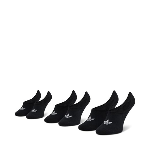 Zestaw 3 par stopek unisex adidas No-Show Socks 3P FM0677 Black ze sklepu eobuwie.pl w kategorii Skarpetki dziecięce - zdjęcie 166786415
