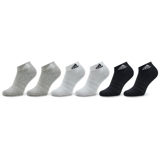 Skarpety Niskie Unisex adidas Thin and Light Sportswear Ankle Socks 6 Pairs IC1307 medium grey heather/white/black ze sklepu eobuwie.pl w kategorii Skarpetki męskie - zdjęcie 166786526