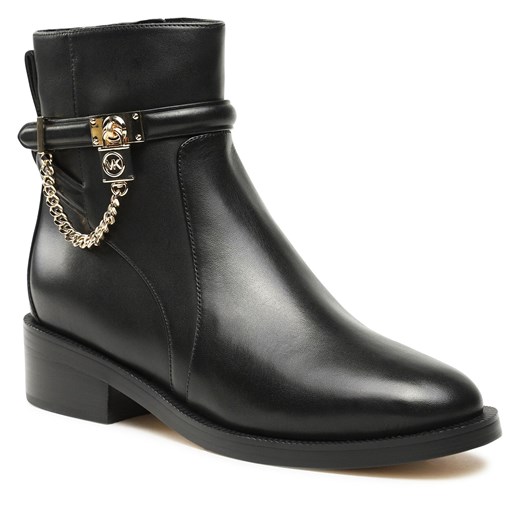 Botki MICHAEL Michael Kors Hamilton Flat Bootie 40F3HAME5L Black Michael Michael Kors 35 eobuwie.pl promocja