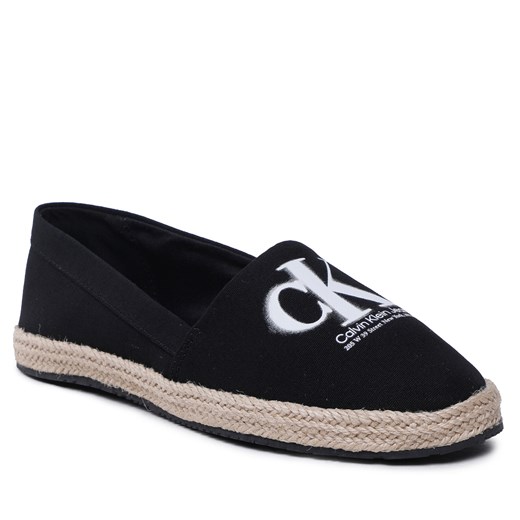 Espadryle Calvin Klein Jeans Espadrille Mono Seasonal Gr YW0YW01032 Black BDS 39 promocja eobuwie.pl