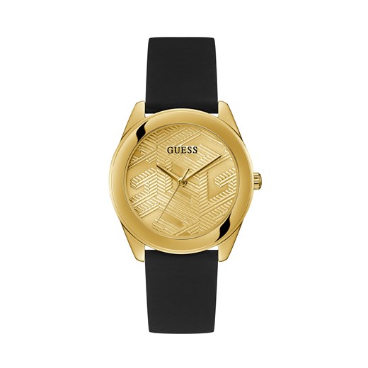 Zegarek damski Guess Cubed GW0665L1 Black/Gold ze sklepu eobuwie.pl w kategorii Zegarki - zdjęcie 166789465