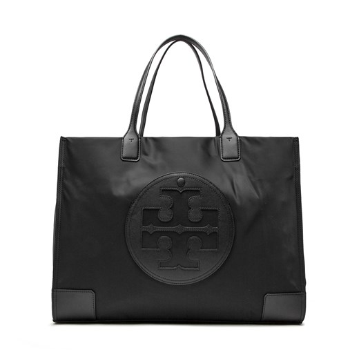 Torebka Tory Burch Ella Tote 87116 Black 001 ze sklepu eobuwie.pl w kategorii Torby Shopper bag - zdjęcie 166789915