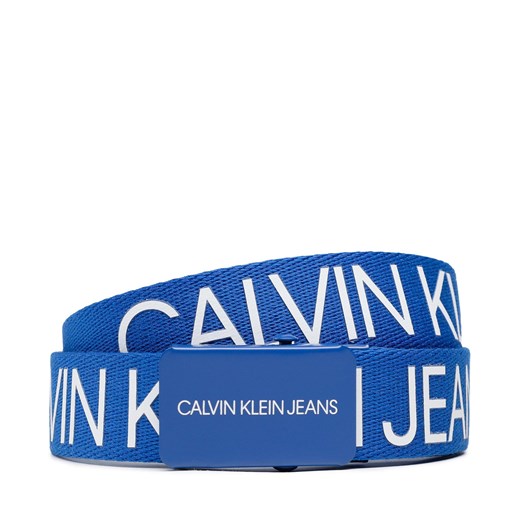 Pasek Dziecięcy Calvin Klein Jeans Canvas Logo Belt IU0IU00125 C66 M promocyjna cena eobuwie.pl