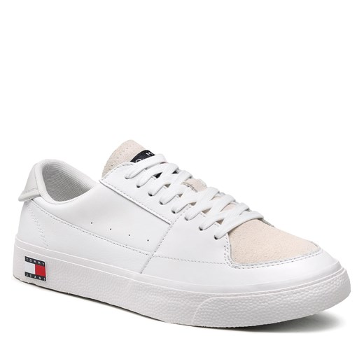 Sneakersy Tommy Jeans Vulcanized Ess EM0EM01106 White YBR Tommy Jeans 42 wyprzedaż eobuwie.pl