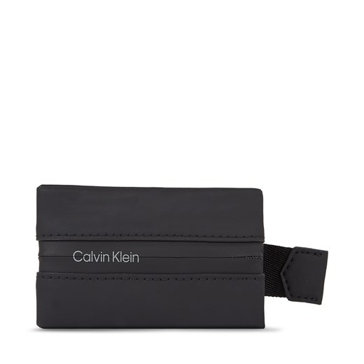 Etui na karty kredytowe Calvin Klein Rubberized Slide Ccholder K50K510923 Czarny ze sklepu eobuwie.pl w kategorii Etui - zdjęcie 166792266