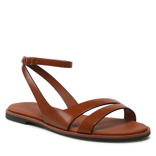Sandały Calvin Klein Almond Sandal HW0HW01463 Cognac GYC Calvin Klein 38 eobuwie.pl