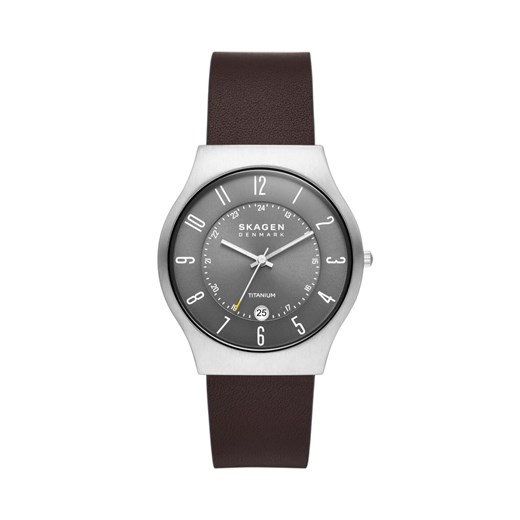 Zegarek Skagen Malbye Gent SKW6909 Silver/Brown Skagen one size wyprzedaż eobuwie.pl