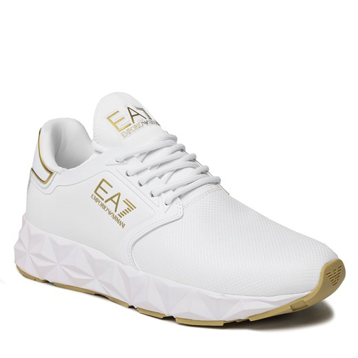 Sneakersy EA7 Emporio Armani X8X123 XK300 N195 White/Light Gold 45.13 eobuwie.pl