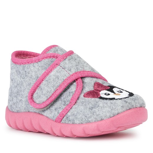 Kapcie Geox B Zyzie Girl B2606B 0NY11 C1296 Lt Grey/Pink Geox 20 okazyjna cena eobuwie.pl